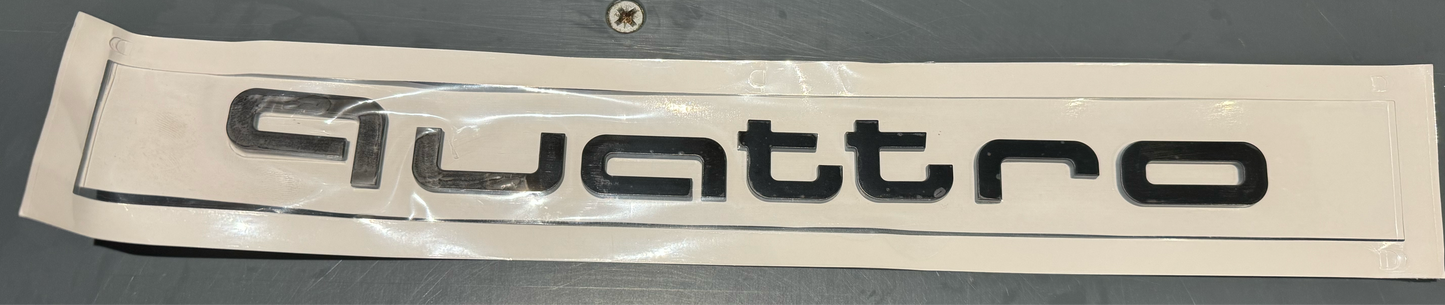 Audi Quattro front lettering