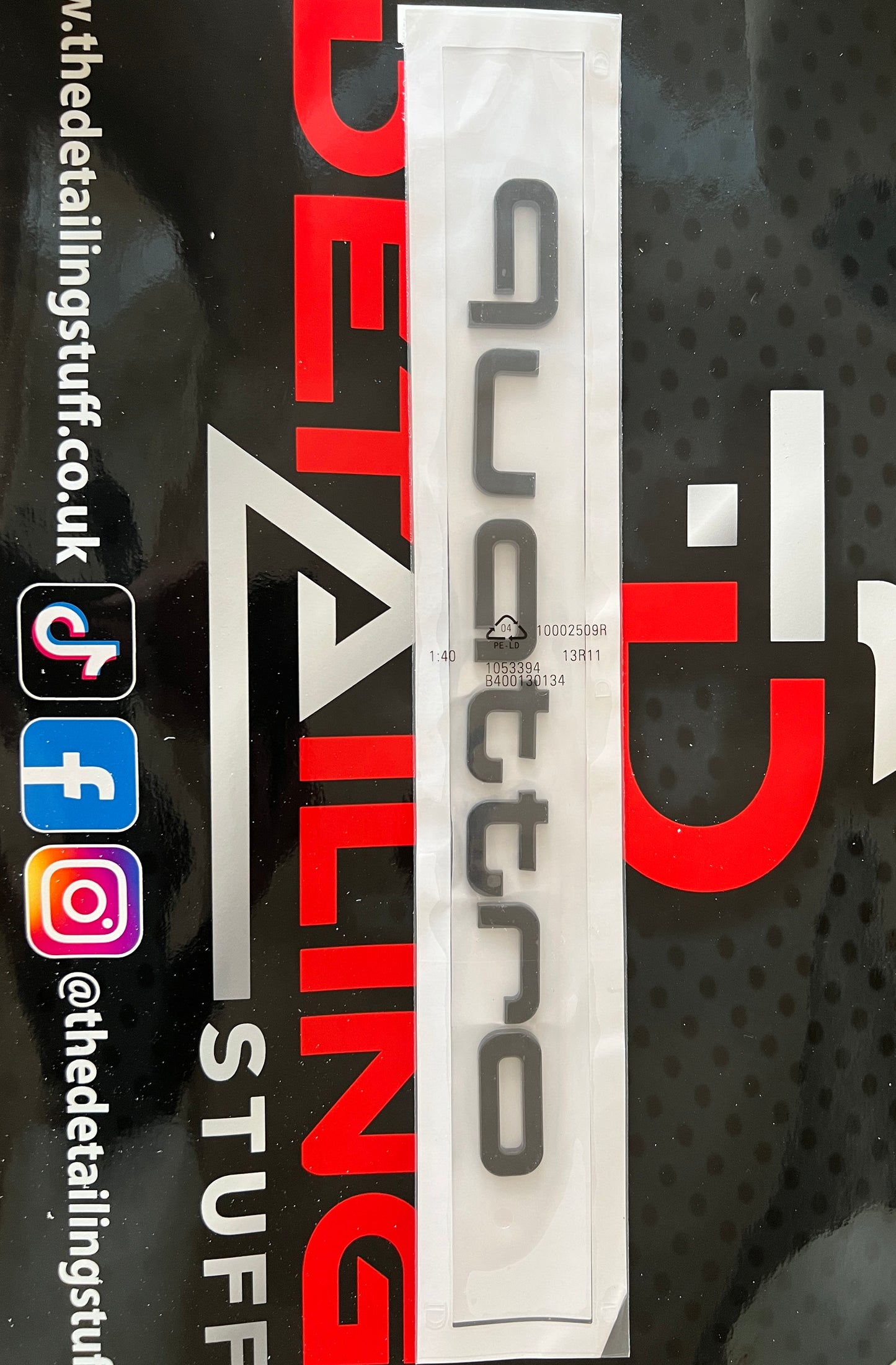 Audi Quattro front lettering