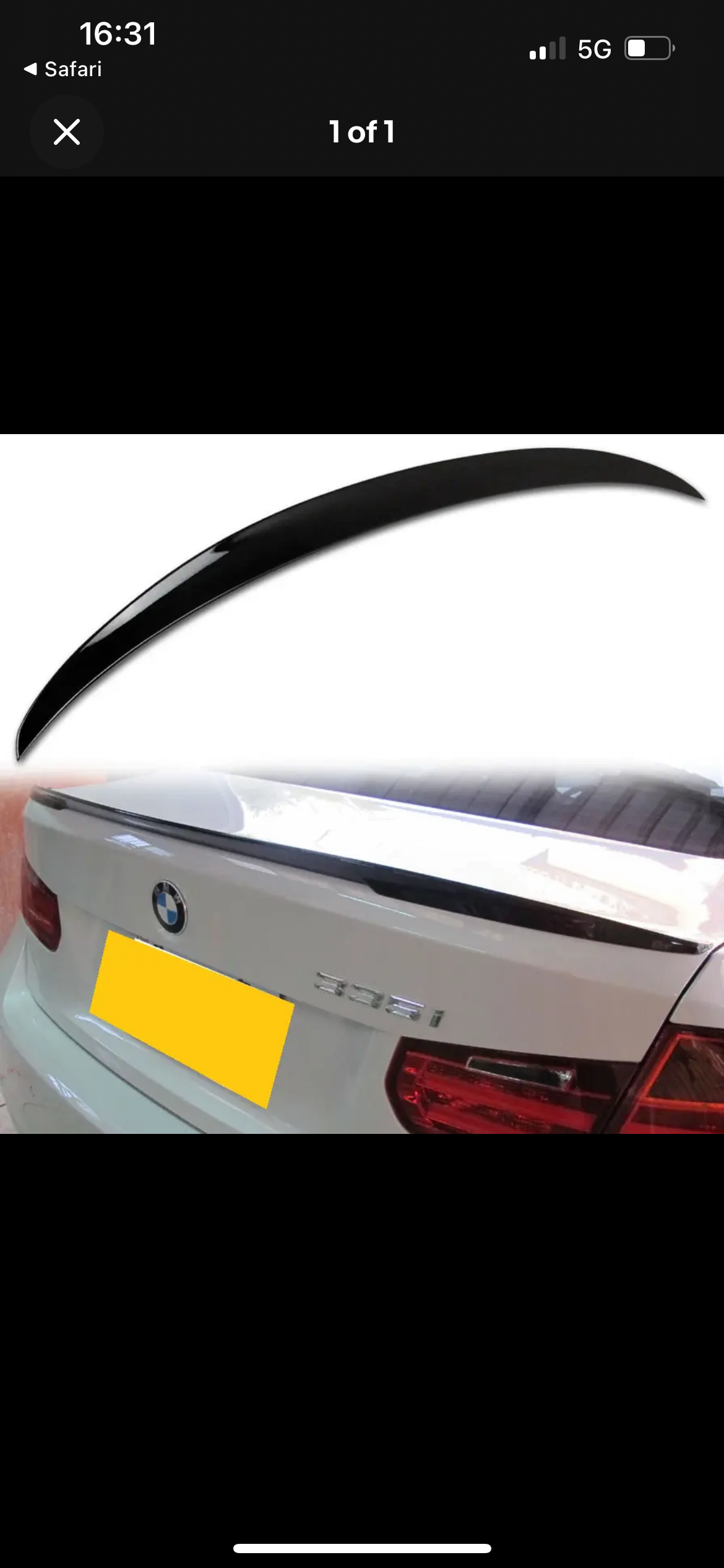 BMW 3 Series F30 (2012-2018) M-performance boot spoiler
