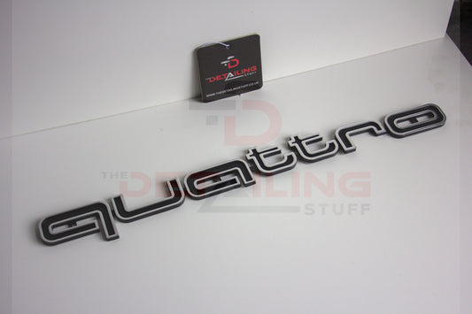 Audi Quattro front lettering