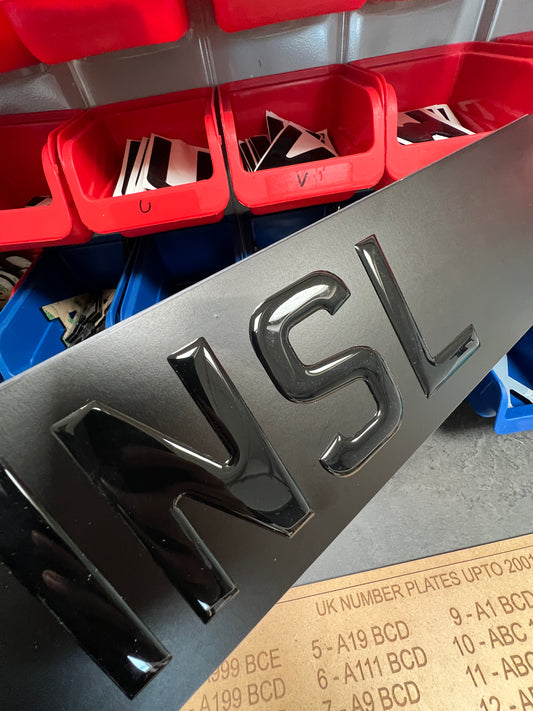 BLACK show plate (one plate)