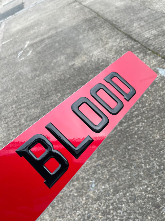 BLOOD show plate (one plate)